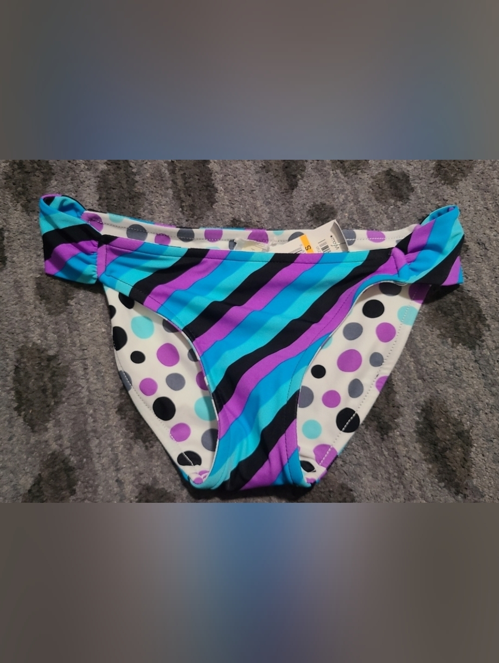 NWT Hula Honey Multicolor Stripe Bikini Bottoms sz S